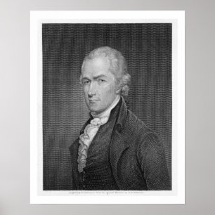 Affiche Alexander Hamilton (1757-1804) - gravé par John Fr