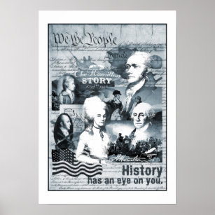 Affiche Alexander Hamilton George Washington Histoire Cade