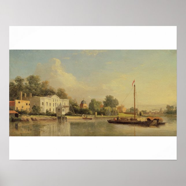 Affiche Alexander Pope's (1688-1744) Villa, Twickenham, c. (Devant)
