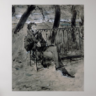 Affiche Alexander Pushkin in a Park, 1899