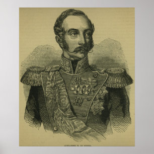 Affiche Alexandre II de Russie
