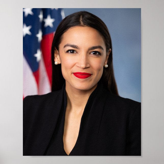 Affiche Alexandria Ocasio Cortez Portrait (Devant)