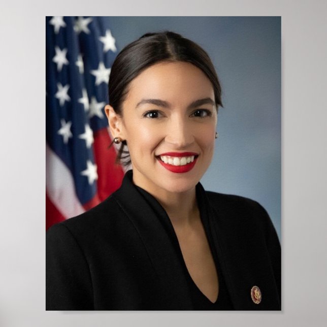 Affiche Alexandria Ocasio Cortez Portrait Officiel (Devant)