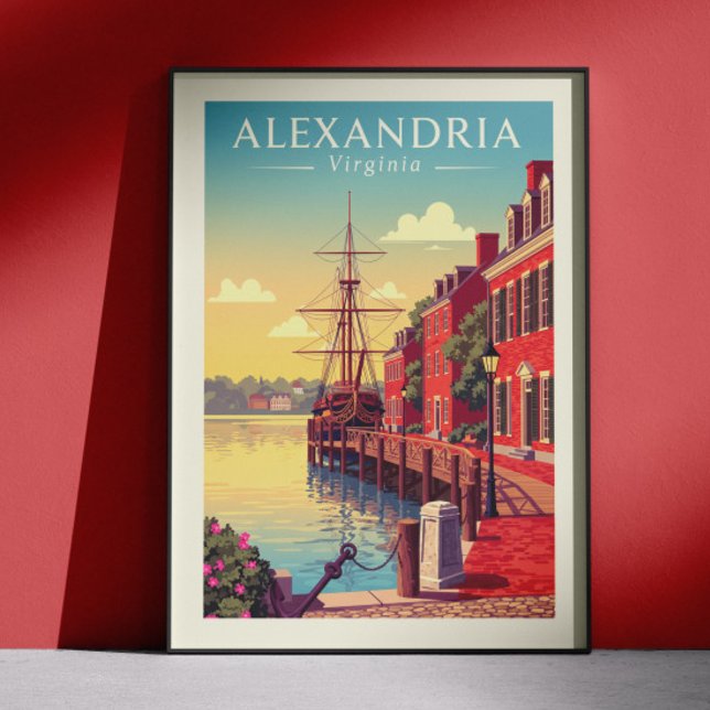 Affiche Alexandrie Virginie vintage (Créateur téléchargé)