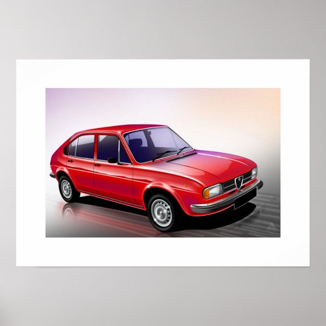 Affiche Alfa Romeo Alfasud (Devant)