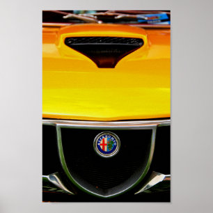Affiche Alfa Romeo Montreal Classic Sports Car