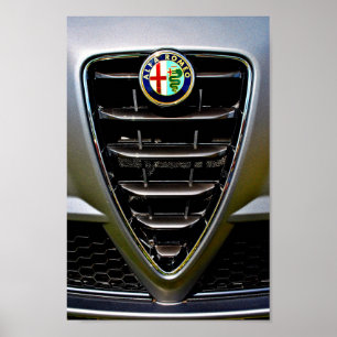 Affiche Alfa Romeo - Voiture De Sport Classique