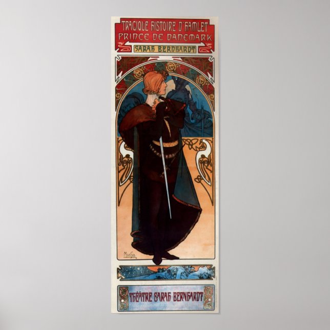 Affiche Alfons Mucha Hamlet (Devant)