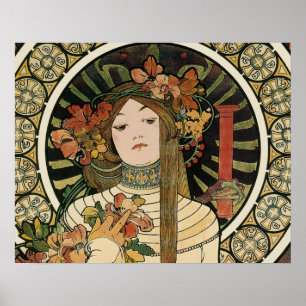 Affiche Alfonse Mucha Trappistine Nouveau