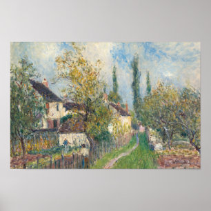 Affiche Alfred Sisley - A Path at Les Sablons