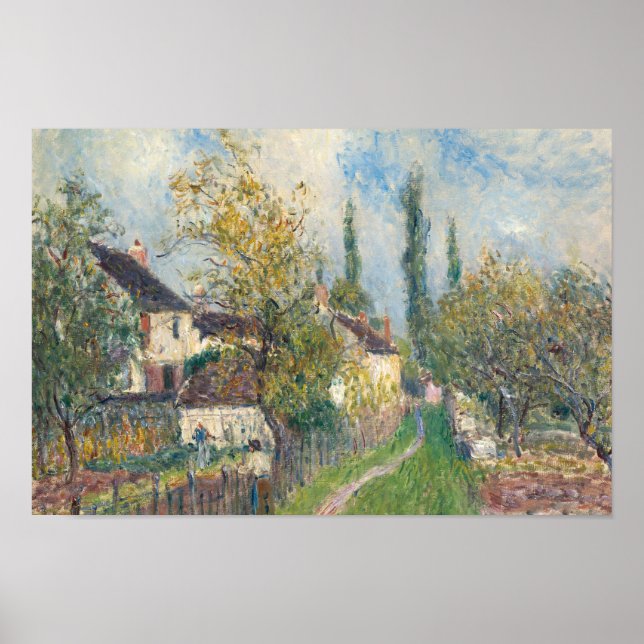 Affiche Alfred Sisley - A Path at Les Sablons (Devant)