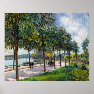 Affiche Alfred Sisley - Allée de Châtaigniers