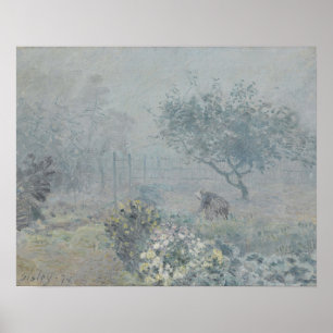 Affiche Alfred Sisley - Brouillard, Voisins