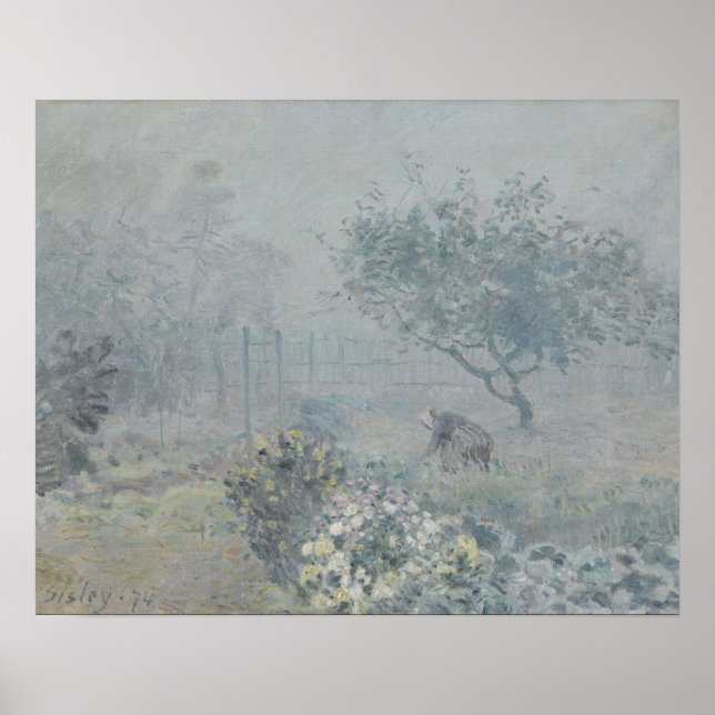 Affiche Alfred Sisley - Brouillard, Voisins (Devant)