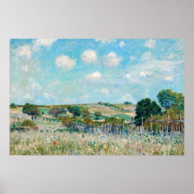 Affiche Alfred Sisley - La Prairie (Devant)