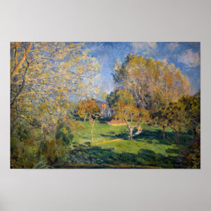 Affiche Alfred Sisley - Le Jardin de Hoschede, Montgeron