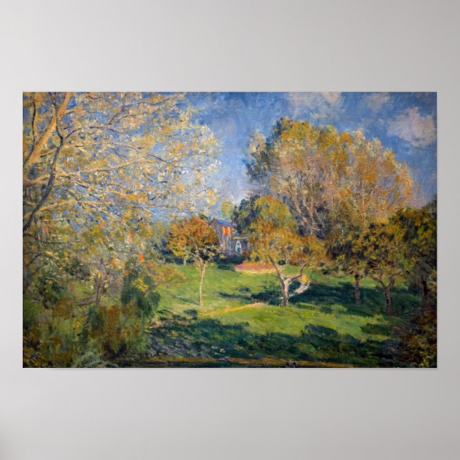 Affiche Alfred Sisley - Le Jardin d'Hoschede, Montgeron (Devant)