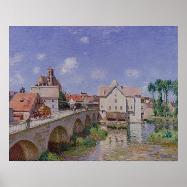 Affiche Alfred Sisley | Le pont de Moret (Devant)