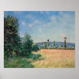 Affiche Alfred Sisley - Les prairies de Sahurs au soleil d