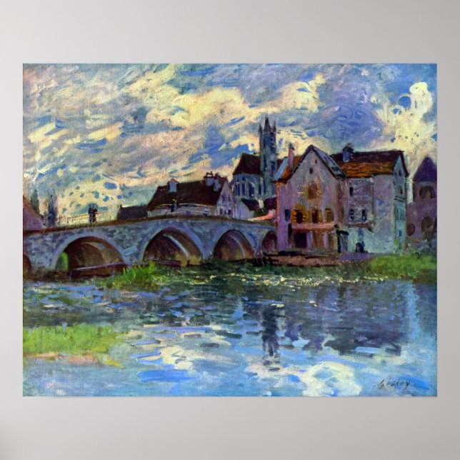 Affiche Alfred Sisley - Moret-sur-Loing (Devant)