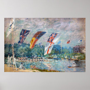 Affiche Alfred Sisley - Régate à Molesey