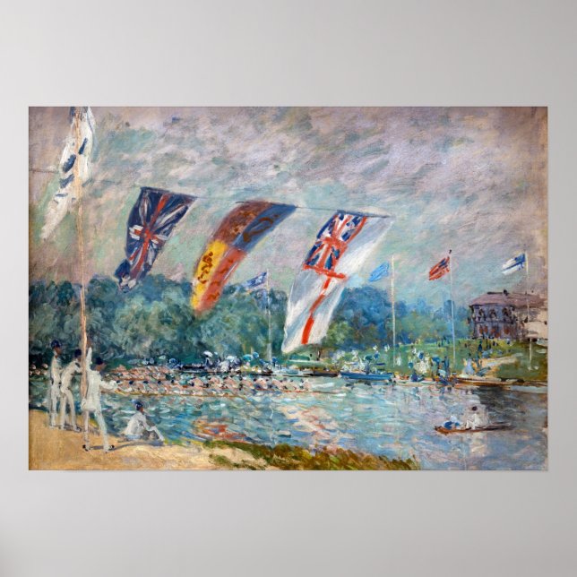 Affiche Alfred Sisley - Regatta à Molesey (Devant)