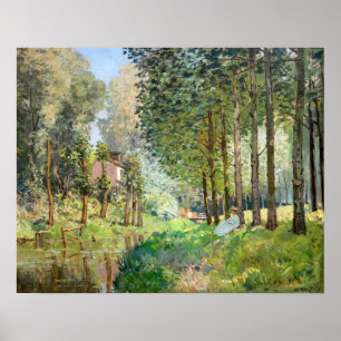 Affiche Alfred Sisley - Repos au bord du ruisseau
