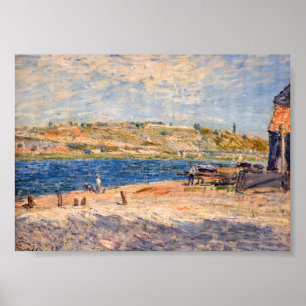 Affiche Alfred Sisley - Rives du fleuve à Saint-Mammes