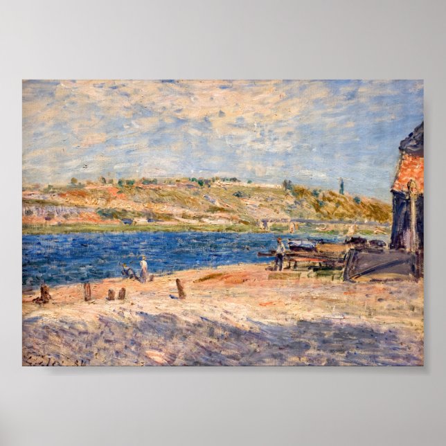 Affiche Alfred Sisley - Rives du fleuve à Saint-Mammes (Devant)