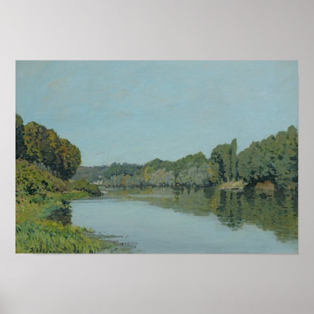 Affiche Alfred Sisley | The Seine at Bougival (Devant)