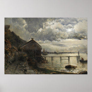 Affiche Alfred Wahlberg - Le clair de lune, Fjallbacka