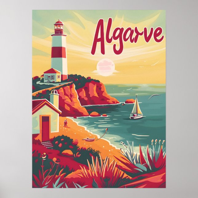 Affiche Algarve Vintage (Devant)