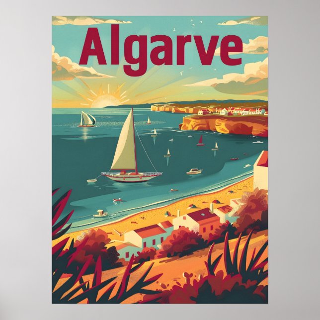Affiche Algarve Vintage (Devant)