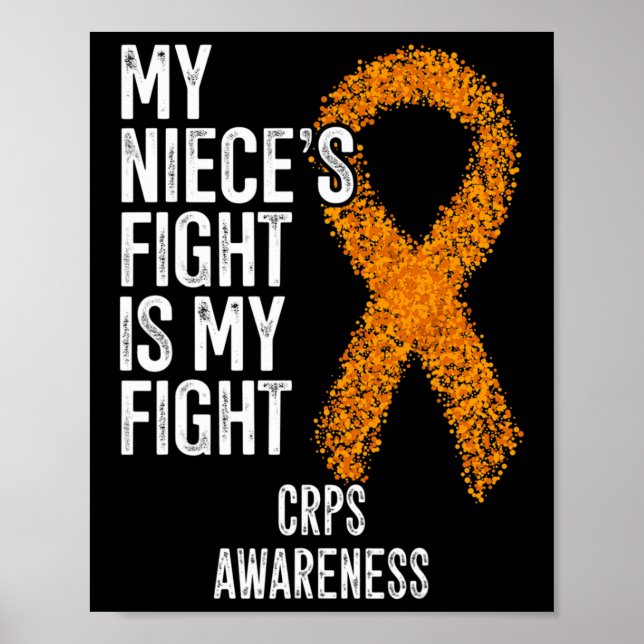 Affiche Algodystrophie Le combat de ma nièce est mon comba (Devant)