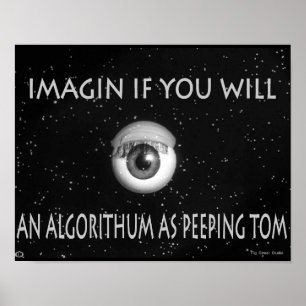 Affiche Algorithme du dessin de Tom Peeping
