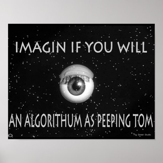 Affiche Algorithme du dessin de Tom Peeping (Devant)