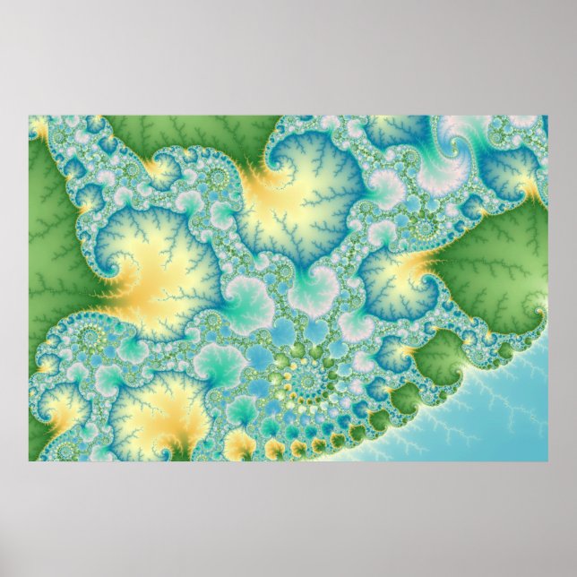 Affiche Algues - Fractées (Devant)