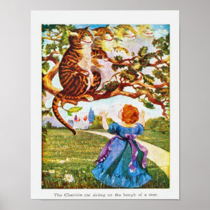 Affiche Alice à Wonderland Cheshire Cat