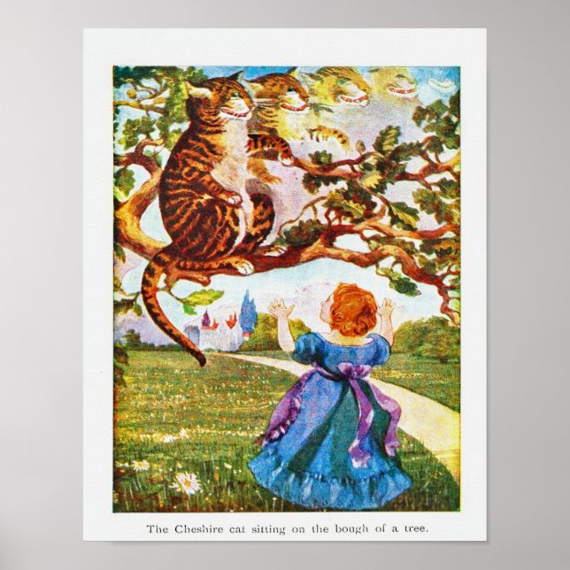 Affiche Alice à Wonderland Cheshire Cat (Devant)