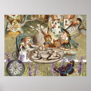 Affiche Alice Adventures in Wonderland Mad Tea Party