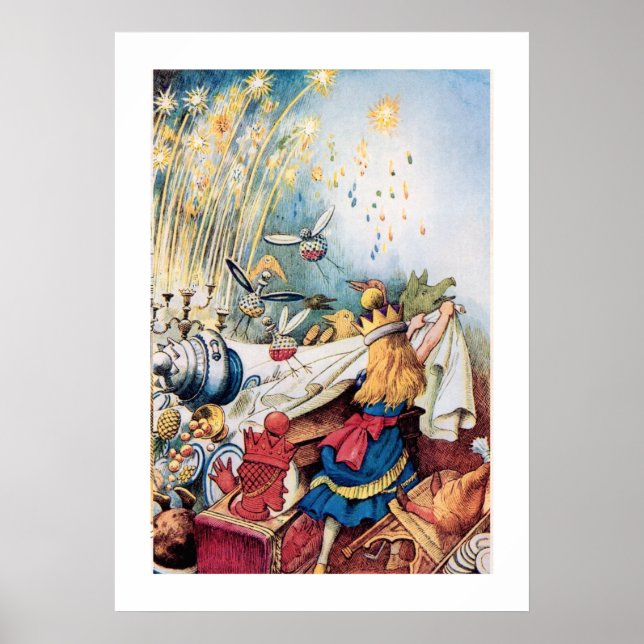 Affiche Alice au pays des merveilles Alice Victoire Vintag (Devant)