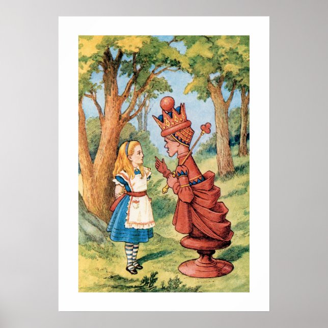 Affiche Alice au pays des merveilles avec le roi (Devant)