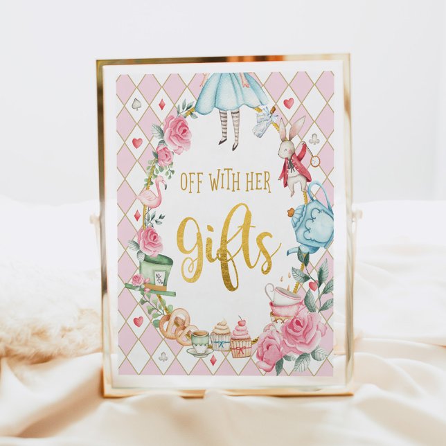 Affiche Alice au pays des merveilles avec son SIGNE CADEAU (Créateur téléchargé)