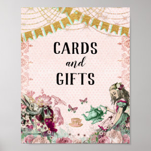 Affiche Alice au Pays des Merveilles Cartes & Cadeaux Blus