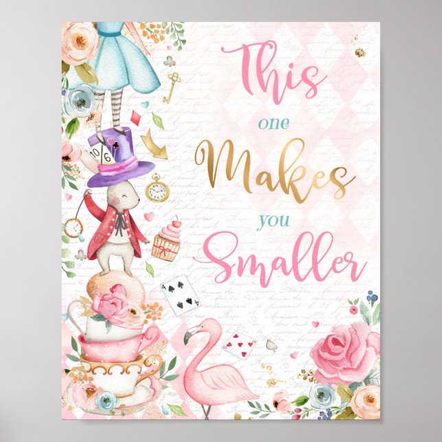 Affiche Alice Au Pays Des Merveilles, Celle-Ci Vous Rend P (Devant)