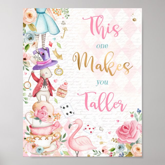 Affiche Alice Au Pays Des Merveilles Celui-Ci Vous Rend Le (Devant)