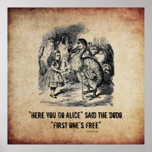 Affiche Alice (au pays des merveilles) et l'affiche drôle