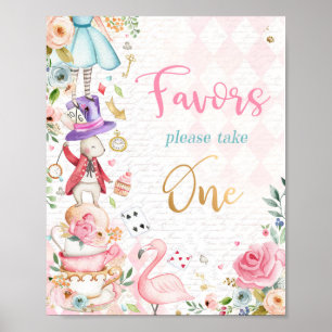 Affiche Alice Au Pays Des Merveilles Fête Anniversaire Fav