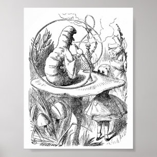Affiche Alice au pays des merveilles - La chenille