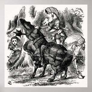 Affiche Alice au pays des merveilles - Les Chevaliers roug